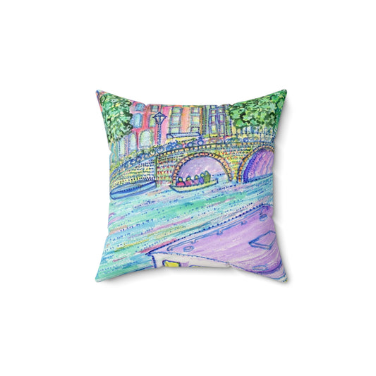 Spun Polyester Square Pillow