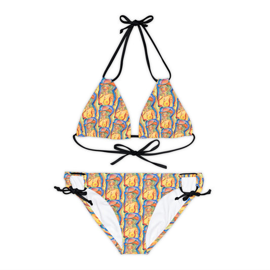 Strappy Bikini Set (AOP)