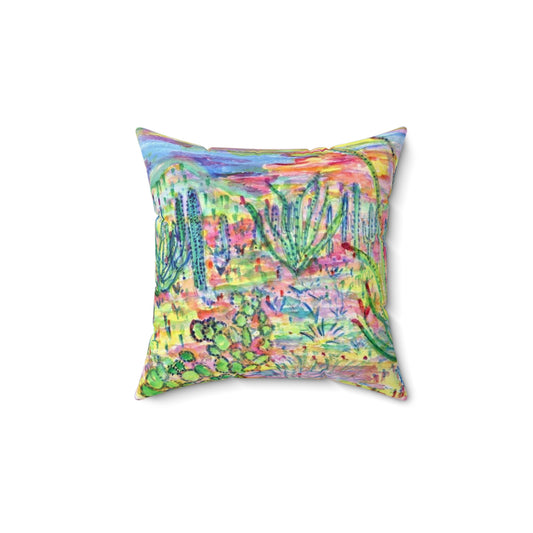 Spun Polyester Square Pillow